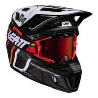 Leatt V25 9.5 MX Helmet & Goggles Kit - Carbon / White