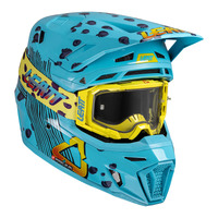 Leatt V25 8.5 MX Helmet & Goggles Kit - Cheetah