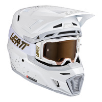 Leatt V25 8.5 MX Helmet & Goggles Kit - White