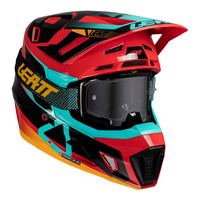 Leatt V25 7.5 MX Helmet & Goggles Kit - Red