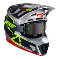 Leatt V25 7.5 MX Helmet & Goggles Kit - Steel