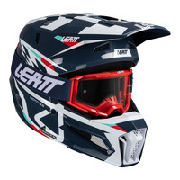 Leatt V25 3.5 MX Helmet & Goggles Kit - Blue