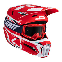 Leatt V25 3.5 MX Helmet & Goggles Kit - Red