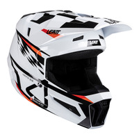 Leatt V25 3.5 Juniors MX Helmet - White