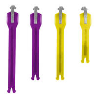 Leatt Boots Replacement Strap Kit 5.5 Purple 2 + Yellow 2 Pieces