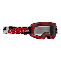 Leatt 2.5 Small Vizion MX Goggles - Red Clear 90VLT