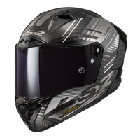 LS2 FF805 Thunder Carbon Volt Full Face Motorbike Helmet - Black / Grey