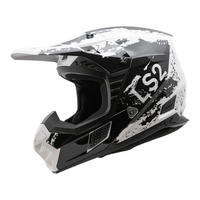 LS2 MX706 COZ Hyde MX Helmet - Black / White