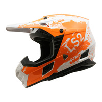 LS2 MX706 COZ Hyde Kids Helmet - Orange / White