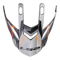 LS2 Helmets MX436 Pioneer Evo Peak Knight Titanium Orange