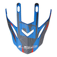 LS2 Helmets MX437 Fast Evo Peak Alpha Blue