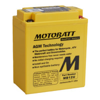 Motobatt AGM Battery for 2002-2005 Aprilia 100 Scarabeo 4T