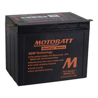 Motobatt AGM Battery for 1968-1973 Harley Davidson FL1200 Electra Glide