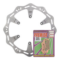 Front Hornet Brake Disc Rotor & Pad Kit for 2016-2019 Yamaha YZ450F