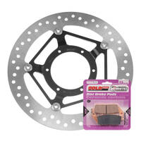 Front Brake Disc Rotor & Pad Kit (Non-ABS) for 2015 Honda CBR250R Special Edition