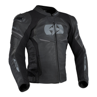 Oxford Nexus 1.0 Leather Mens Motorbike Jacket - Stealth Black 