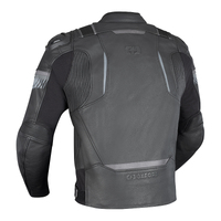 Oxford Cypher 1.0 Leather Mens Motorbike Jacket - Stealth Black