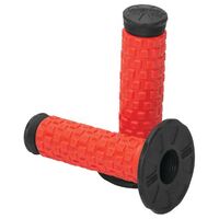 Protaper Dual Density Half Waffle Pillow Top Grips Pair - Red / Black