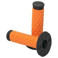 Protaper Dual Density Half Waffle Pillow Top Grips Pair - Orange / Black