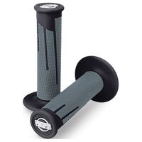 Protaper Clamp-On Full Diamond Grips Pair - Black / Grey 