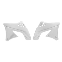 Rtech Kawasaki KXF250 2009-2012 White Radiator Shrouds