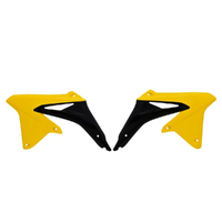 Rtech Suzuki RMZ250 2010-2018 OEM Yellow / Black Radiator Shrouds