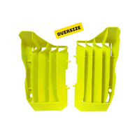 Rtech Neon Yellow Oversized Radiator Louvers for 2018-2019 Honda CRF250R 