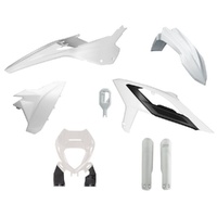 Rtech White Plastic Kit with Headlight Surround & Fork Protectors for 2023 Beta RR125 