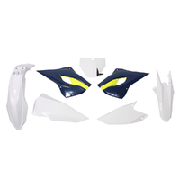 Rtech White/Blue Plastic Kit for 2014 Husqvarna FC250 