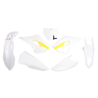 Rtech Husqvarna White / Yellow Plastic Kit FC350 2014