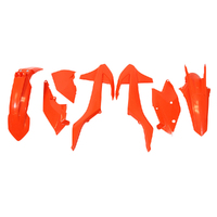 Rtech KTM Orange Plastic Kit 450EXCF Six Days 2018 without Headlight Surround