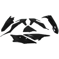 Rtech KTM Black Plastic Kit 450EXCF 2021 without Headlight Surround