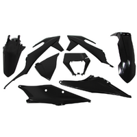 Rtech Black Plastic Kit with Headlight Surround for 2023 KTM 150 EXC 