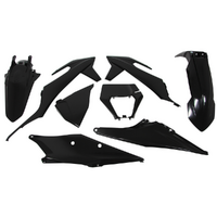 Rtech KTM Black Plastic Kit 300EXC TPI Erzberg Rodeo 2021-2022 with Headlight Surround