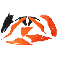 Rtech KTM Orange / Black Plastic Kit 150XCW TPI 2022 without Headlight Surround