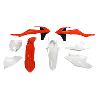 Rtech KTM Orange / White Plastic Kit 250SXF Factory Edition 2016-2017