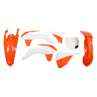 Rtech KTM Orange / White 015 Plastic Kit 125SX 2013-2014