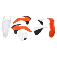 Rtech KTM Orange / White 016 Plastic Kit 450SXF 2015