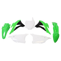 Rtech Green/Black/White Plastic Kit for 2020 Kawasaki KX100 