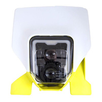 Rtech White/Yellow Homologated Headlight for 2017-2019 Husqvarna TX125 