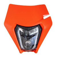 Rtech Orange Homologated Headlight for 2014-2019 KTM 125 EXC 