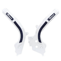 Rtech Husqvarna White / Blue Frame Protectors FE501 2017-2021