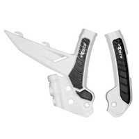 Rtech White/Black Frame Protectors for 2023-2024 KTM 125 XC 