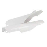 Rtech White Fork Protectors for 2004-2005 Husaberg FC450 