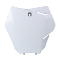 Rtech White Front Plate for 2021-2023 GasGas EX300 