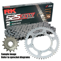 RK X-Ring Chain & Sprocket Kit for 1997-1998 Honda CBR600F - 15/43