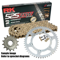 RK Gold X-Ring Chain & Sprocket Kit for 2015-2019 BMW S1000XR - 17/45