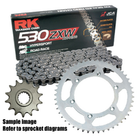 RK X-Ring Chain & Sprocket Kit for 1989-1999 Honda CB1000F - 17/42