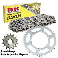 RK Standard Chain & Sprocket Kit for 1974-1978 Honda XL350 - 15/43