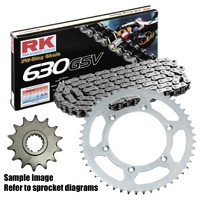 RK X-Ring Chain & Sprocket Kit for 1981-1982 Yamaha XV1000R TR-1 Chain Drive - 16/35